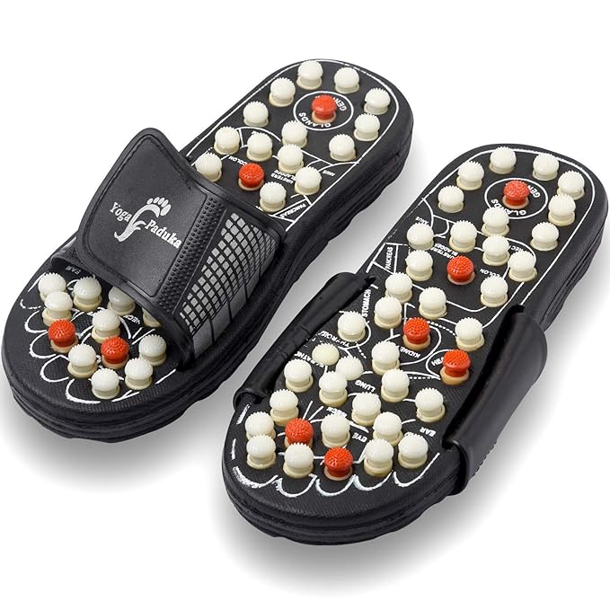 Message Slippers, Rotating Acupressure Foot Massager