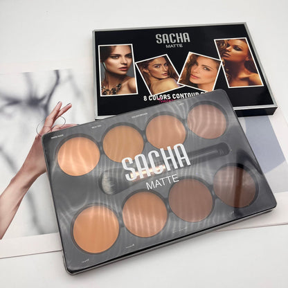 Sacha Mate - 8 Colors Contour Palette